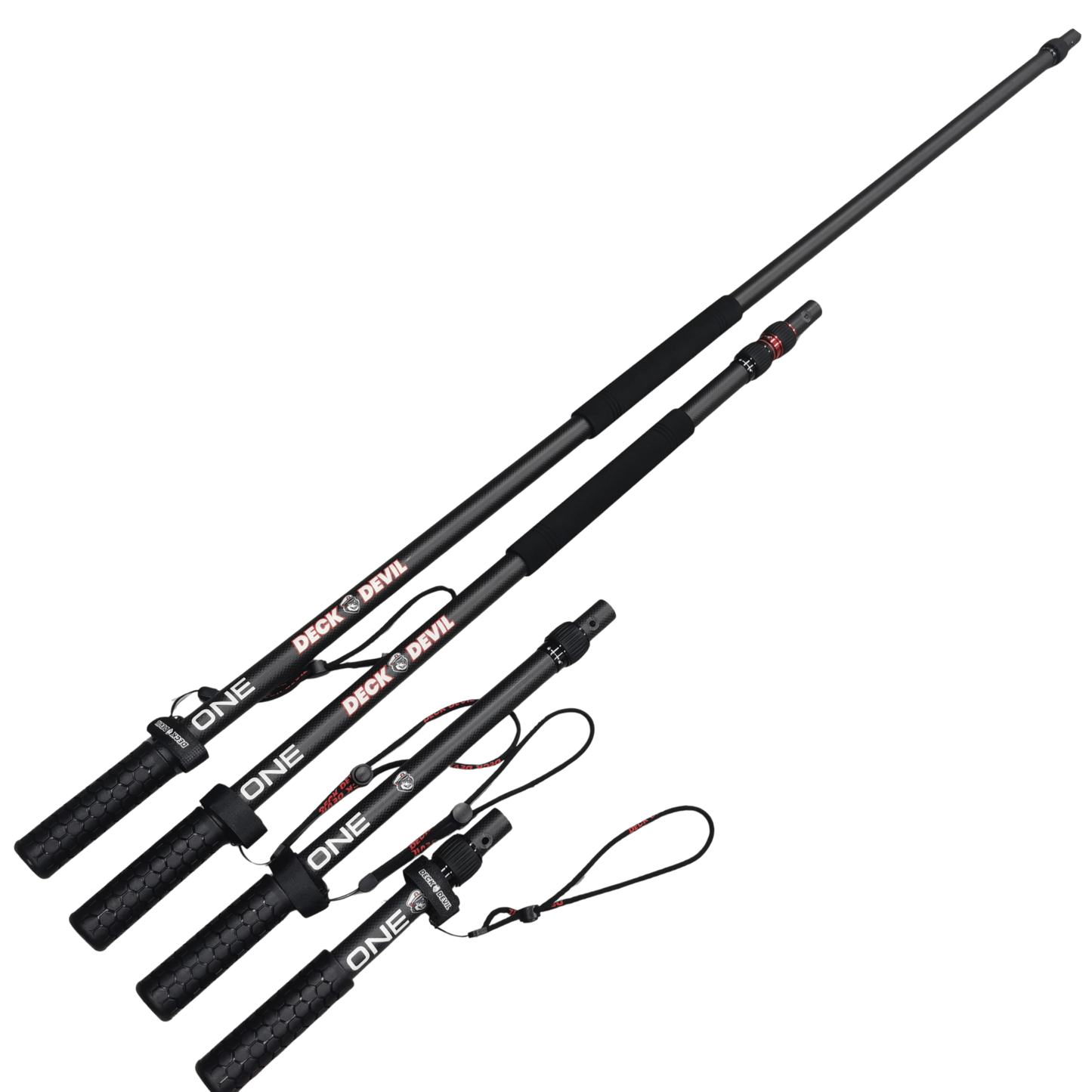 Deck Devil carbon fiber extension poles, 400mm, 800mm, 1600mm & 3200mm NZ for the best deck extension poles in adjustable lengths for maximum reach