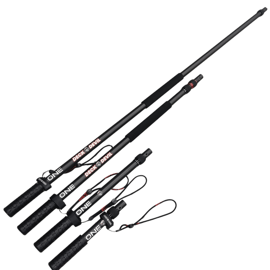 Deck Devil carbon fiber extension poles, 400mm, 800mm, 1600mm & 3200mm