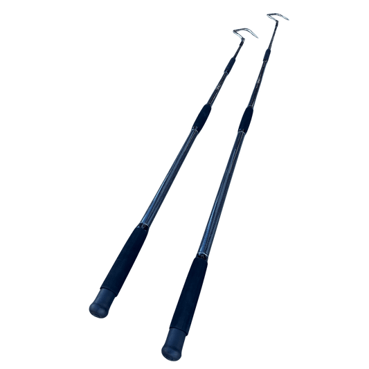 Deck Devil ONE carbon fiber fishing gaff, square head lightweight marine accessory