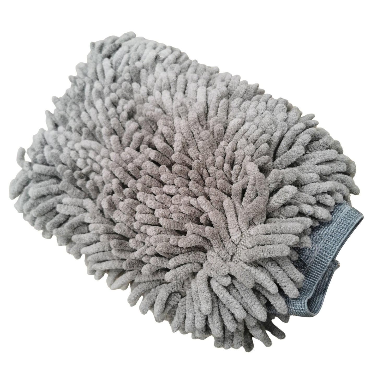 deck devil deluxe chenille microfiber mitt showing the wrist cuff NZ for the best clean wash