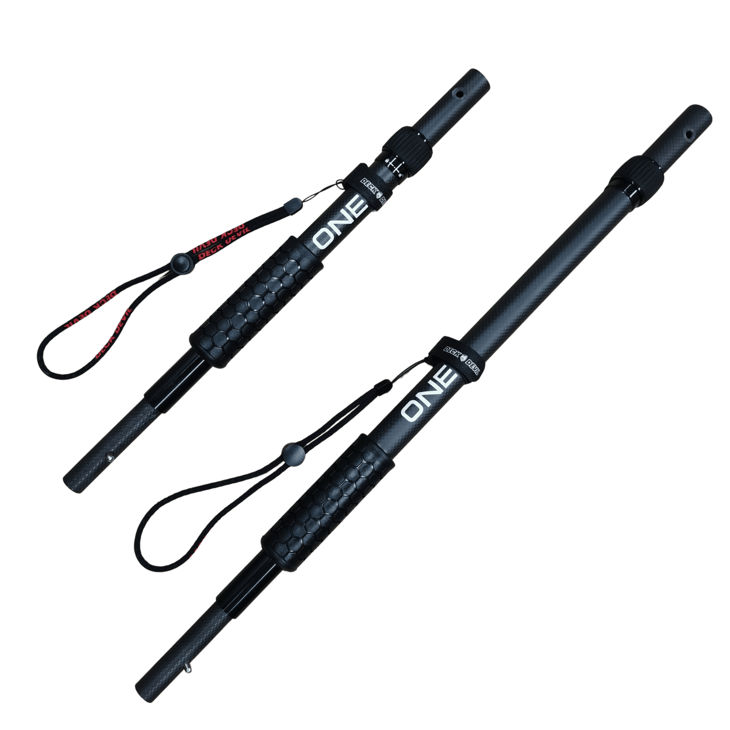 two lightweight carbon fiber extender poles, 400mm & 800mm for the Deck Devil extension poles NZ