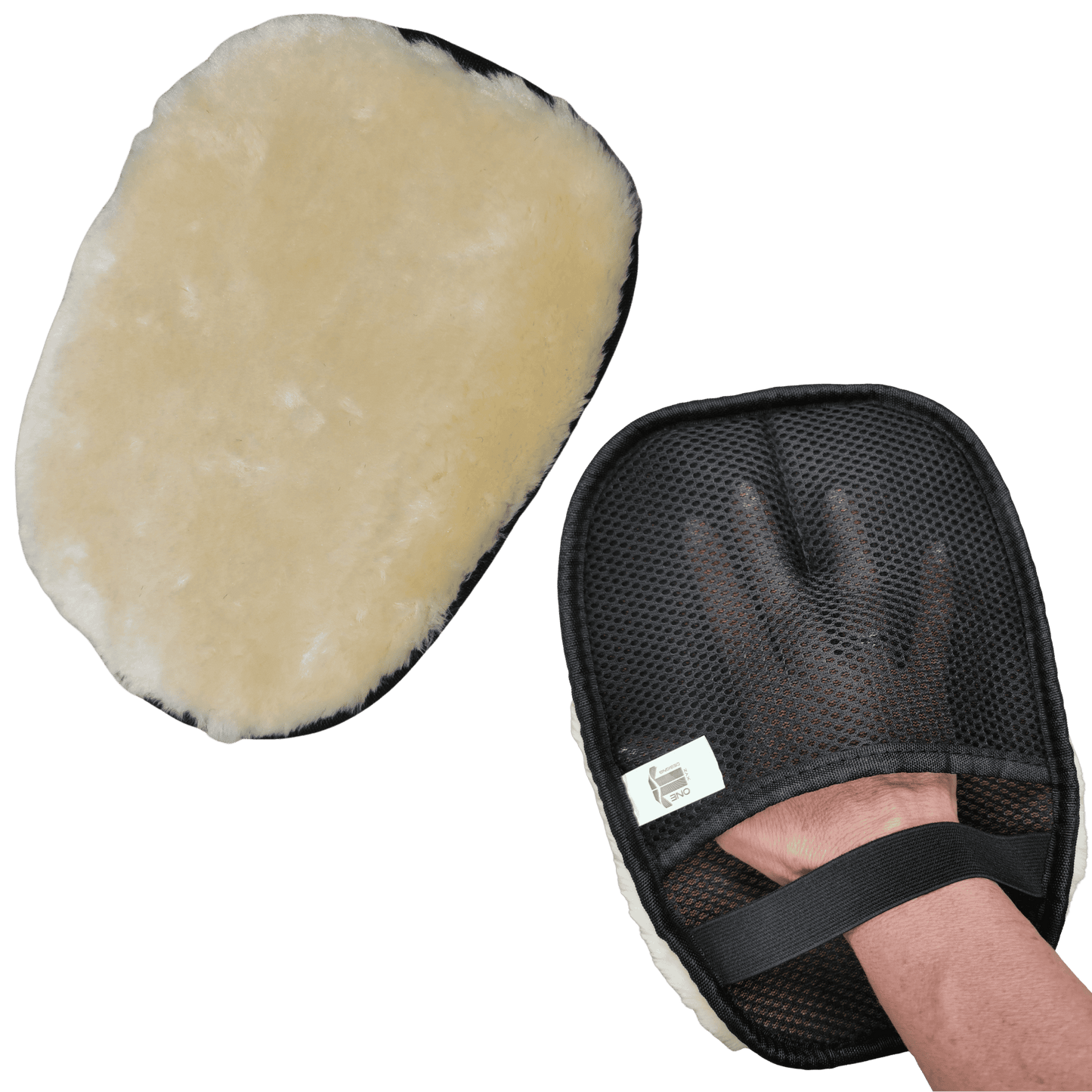 Deck Devil deluxe and basic polish mitts for cleaning NZ using the best wool fiber