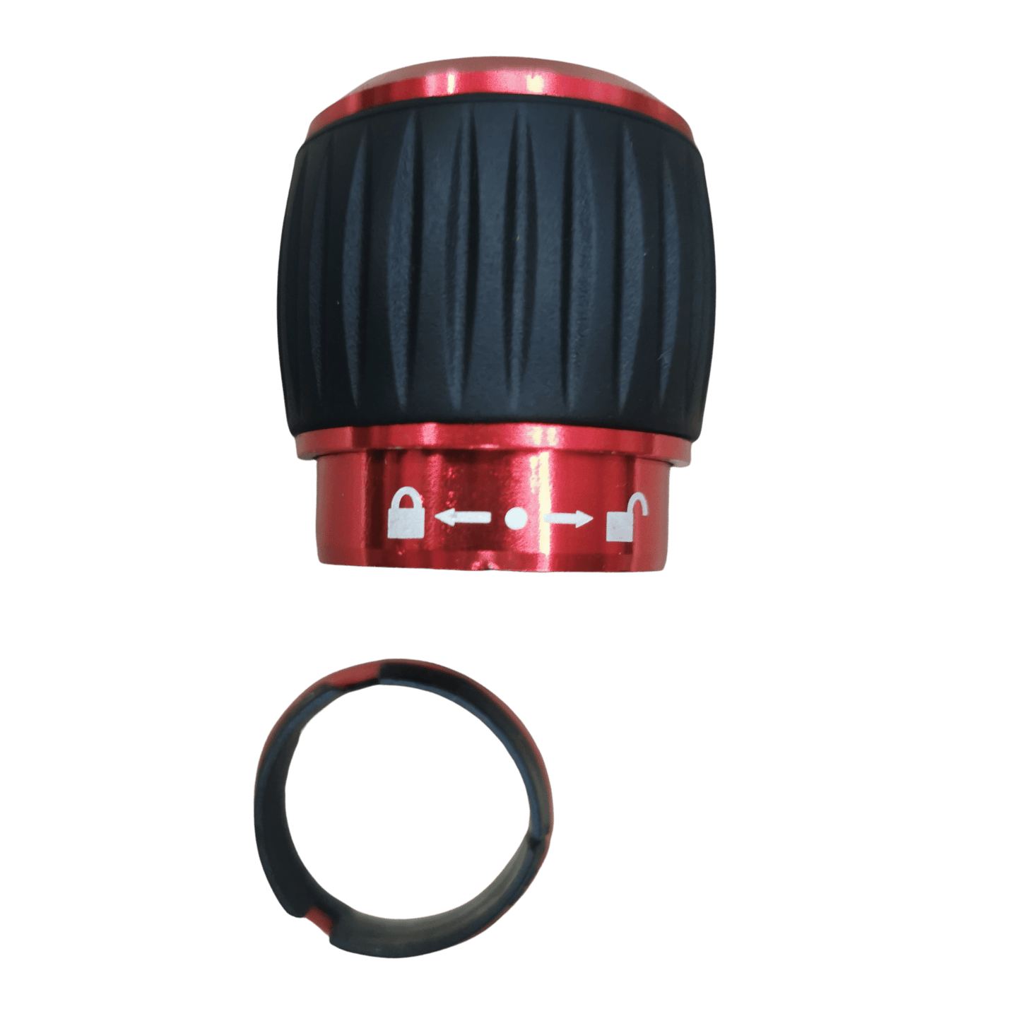 deck devil twin lock red, fits onto a carbon poles to lock the pole when extra pressure is applied